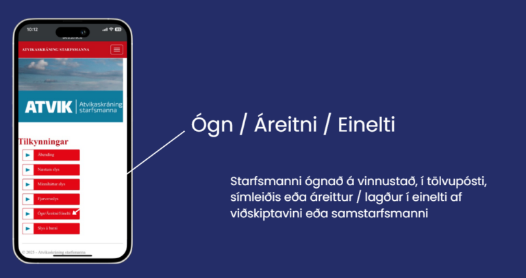 ATVIK styður forvarnir gegn ógn og ofbeldi á vinnustöðum 